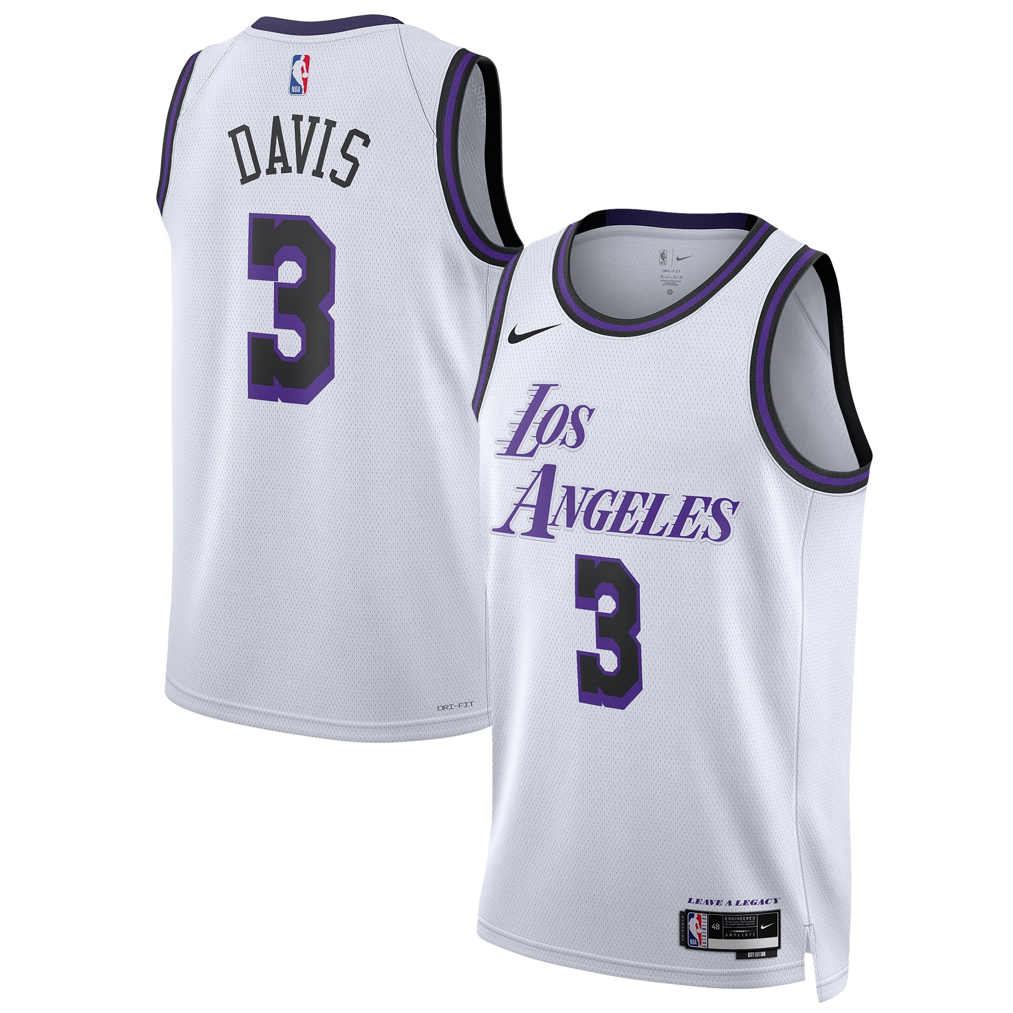 Camiseta NBA Lebron James 23 Los Angeles Lakers Blanca 2020-2021