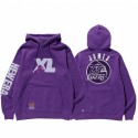 # 23 LeBron James La Lakers x x Gran X Nueva Era Purple Pullover Hoodie